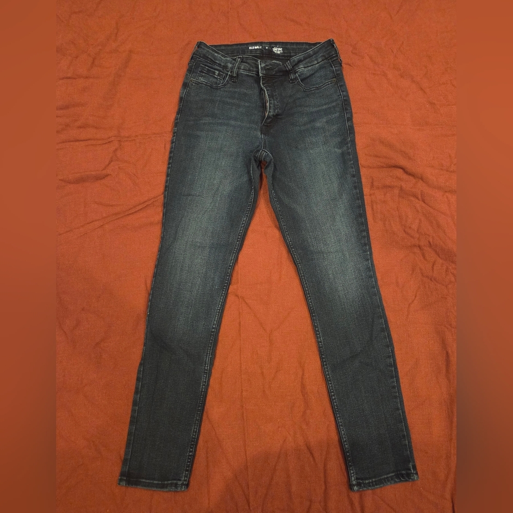 Old Navy Rockstar Super Skinny Jeans, Dark Wash, Size 10